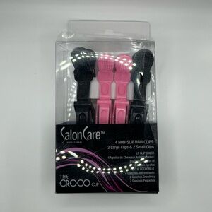 Pink and Black Hair Clips